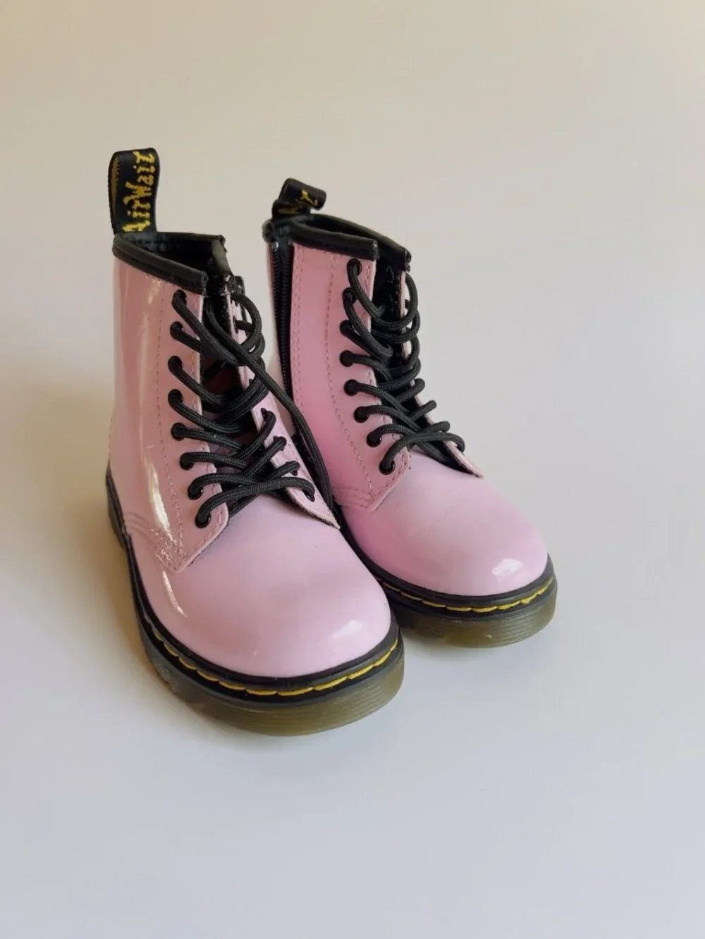 Dr. Martens 1460 Pink Patent Leather Toddler Boots Size 8
